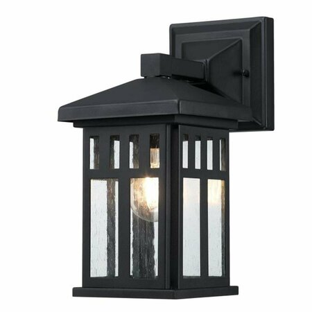 BRILLIANTBULB Burnham Outdoor Wall Fixture, Textured Black BR3280094